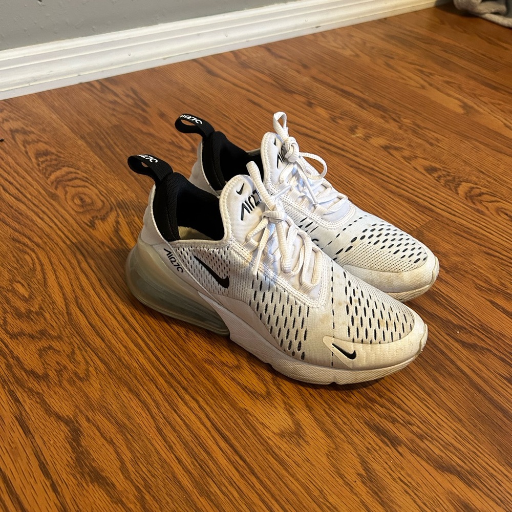 Nike Air Max 270 White and Black Sneakers